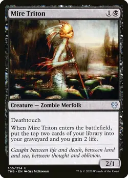 1x Mire Triton - NM English MTG - Theros Beyond Death - Image 1