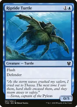 1x Riptide Turtle - NM English MTG - Theros Beyond Death - Image 1