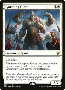 1x Grasping Giant -Theme Booster Exclusive - NM English MTG - Theros Beyond Deat - Image 1