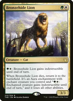 1x Bronzehide Lion - NM English MTG - Theros Beyond Death - Image 1