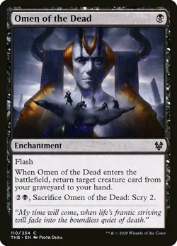 1x Omen of The Dead - NM English MTG - Theros Beyond Death - Image 1