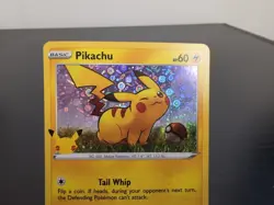 Pokemon Pikachu Black Star General Mills Promo SWSH039 Holo - NM - Image 2