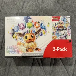 Pokemon Scarlet & Violet Prismatic Evolutions Costco Bundle 2-Pack NEW SEALED - Image 1