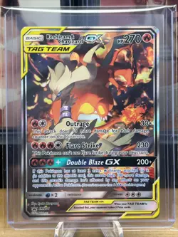 Pokemon Reshiram & Charizard GX - SM201 - SM Black Star Promo LP, English - Image 2