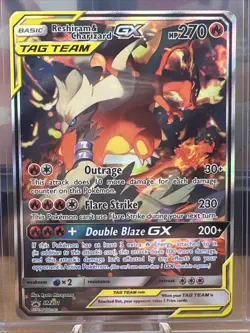 Pokemon Reshiram & Charizard GX - SM201 - SM Black Star Promo LP, English - Image 3