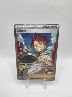 Pokemon TCG Crispin 164/142 Stellar Crown NM Full Art HOLO Ultra Rare - Image 1