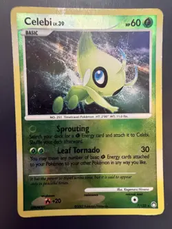 Celebi Reverse Holofoil 7/123 Holo Rare Mysterious Treasures Damaged - Image 1