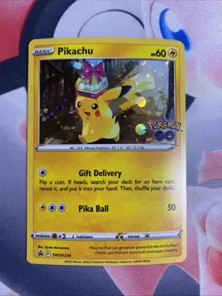 Pokemon TCG Pikachu SWSH Black Star Promos SWSH234 Holo Promo (Pokemon Go Tin) - Image 1