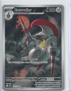 2025 Pokemon SV Black Bolt Escavalier Illustration Rare #138 - Image 1