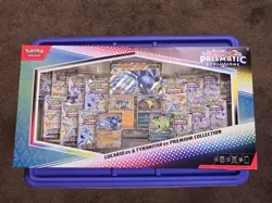 Pokemon PRISMATIC EVOLUTIONS Lucario EX and Tyranitar EX Premium Collection - Image 1
