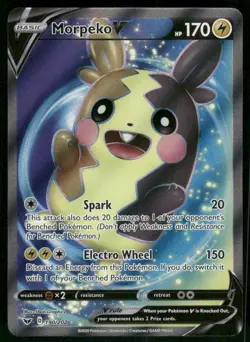 Morpeko V (Full Art) 190/202 Ultra Rare Holo NM Pokemon SWSH01: Sword & Shield B - Image 1