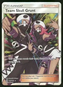 Team Skull Grunt (Full Art) 149/149 Ultra Rare Holo NM Pokemon SM Base Set - Image 1