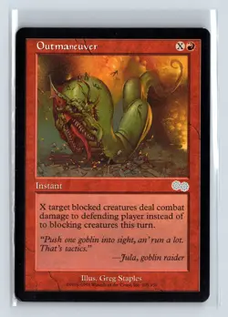 OUTMANEUVER - MTG Magic the Gathering Card - Urza's Saga - Uncommon - Image 1