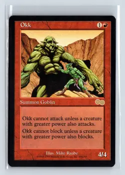 OKK - MTG Magic the Gathering Card - Urza's Saga - Rare - Image 1