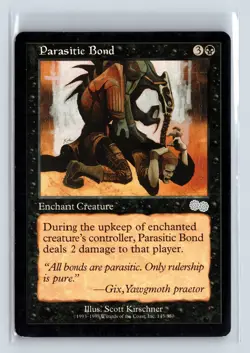 PARASITIC BOND - MTG Magic the Gathering Card - Urza's Saga - Uncommon - Image 1