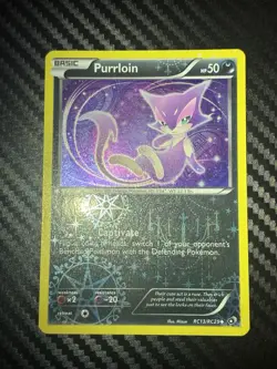 Purrloin RC13/RC25 Legendary Treasures Radiant Collection 2013 Pokemon Card VLP - Image 2