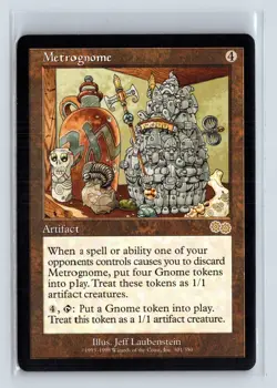 METROGNOME - MTG Magic the Gathering Card - Urza's Saga - Rare - Image 1