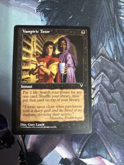 Magic the Gathering Vampiric Tutor Visions Black Instant Card - Image 1
