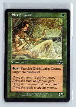 ELVISH LYRIST - MTG Magic the Gathering Card - Urza's Saga - Common - Image 1