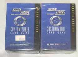 2 Pack-Star Trek Next Generation Customizable Card Game Limited Edition NEW - Image 1