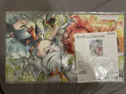 Gundam Card Game Suletta And Miorine Evx02 Playmat And Card Set Bandai Card Fest - Image 1