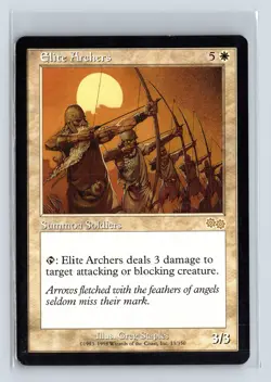ELITE ARCHERS - MTG Magic the Gathering Card - Urza's Saga - Rare - Image 1
