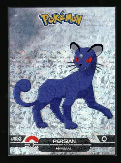 Persian #53 - Cracked Ice Holo - Crystal Dark Black 2025 - Pokemon Card - Image 1