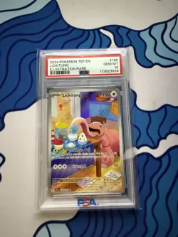 Lickitung 180/162 Pokemon TCG Temporal Forces Illustration Rare Card Psa 10 - Image 1
