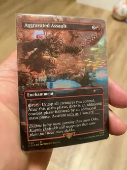 Aggravated Assault (Borderless) -Foil Near Mint MTG Secret Lair - Image 1