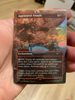 Aggravated Assault (Borderless) -Foil Near Mint MTG Secret Lair - Image 2