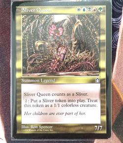 Sliver Queen English LP Stronghold MTG Magic the Gathering Multi-Color Used F/S - Image 1