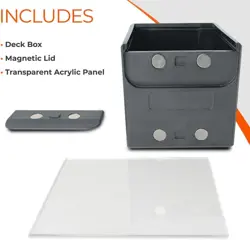 100+ MTG Deck Box - Durable, Modular Commander Deck Box with Magnetic Closure, F - Image 2