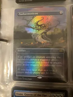 Panharmonicon - Foil - Borderless Magic mtg Moderate Play, English Double Master - Image 3