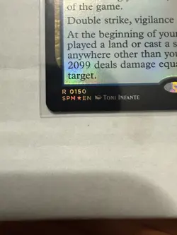 MTG Spider-Man, Spider-Man 2099 0150 (Foil) Marvel’s Spider-Man NM SPM - Image 2