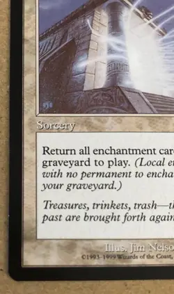 MTG Replenish Foil English Magic the Gathering Urza's Destiny White Sorcery Used - Image 4