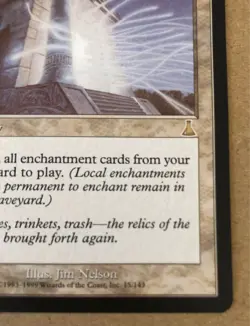 MTG Replenish Foil English Magic the Gathering Urza's Destiny White Sorcery Used - Image 5