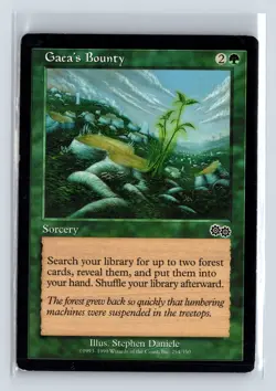 GAEA'S BOUNTY - MTG Magic the Gathering Card - Urza's Saga - Common - Image 1