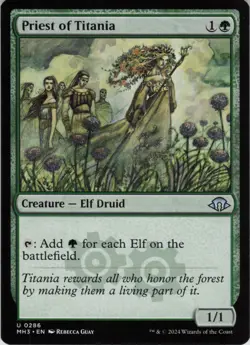 Priest of Titania U Modern Horizons 3 286 NM Normal MTG - Image 1