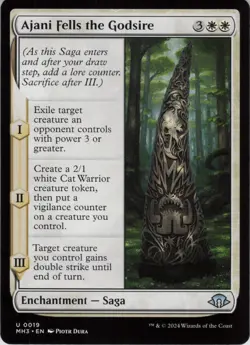 Ajani Fells the Godsire U Modern Horizons 3 19 NM Normal MTG - Image 1