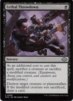 Lethal Throwdown U Modern Horizons 3 99 NM Normal MTG - Image 1
