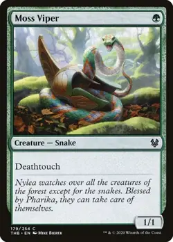 1x Moss Viper NM Eng MTG - Theros Beyond Death - Image 1