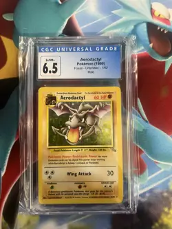 Aerodactyl 1/62 Fossil CGC Graded 6.5 Pokemon Trading Card Game - Image 1