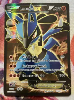 Pokemon TCG Lucario EX (107 Full Art) 107/111 XY - Furious Fists Holo - Image 1