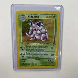 Nidoking 11/102 Base Set Holo Rare Pokemon TCG 1999 WOTC VINTAGE - Image 1