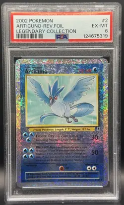 Pokemon TCG PSA 6 Articuno Legendary Collection Reverse Holo Foil 2/110 - Image 1