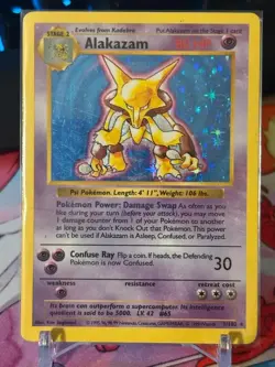 Pokemon - Alakazam - Base Set Shadowless 1/102 - Holo Rare - MP - Image 1