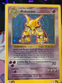 Pokemon - Alakazam - Base Set Shadowless 1/102 - Holo Rare - MP - Image 2