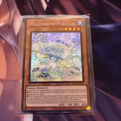 YuGiOh! - Mulcharmy Purulia MP25-EN085 Prismatic Secret Rare 1st Edition NM - Image 1