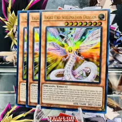 3x Yugioh Playset Light End Sublimation Dragon MP25-EN211 Ultra Rare Near Mint - Image 1