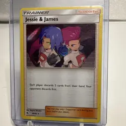 Pokemon Card Jessie and James 58/68 Hidden Fates Holo NM - Image 1
